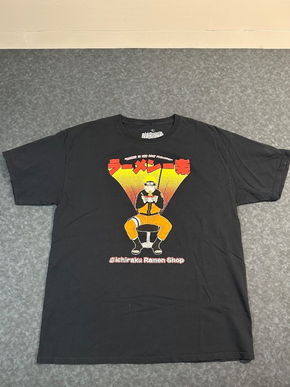Naruto Shippuden Ichiraku Ramen Shop Graphic T Shirt Size L